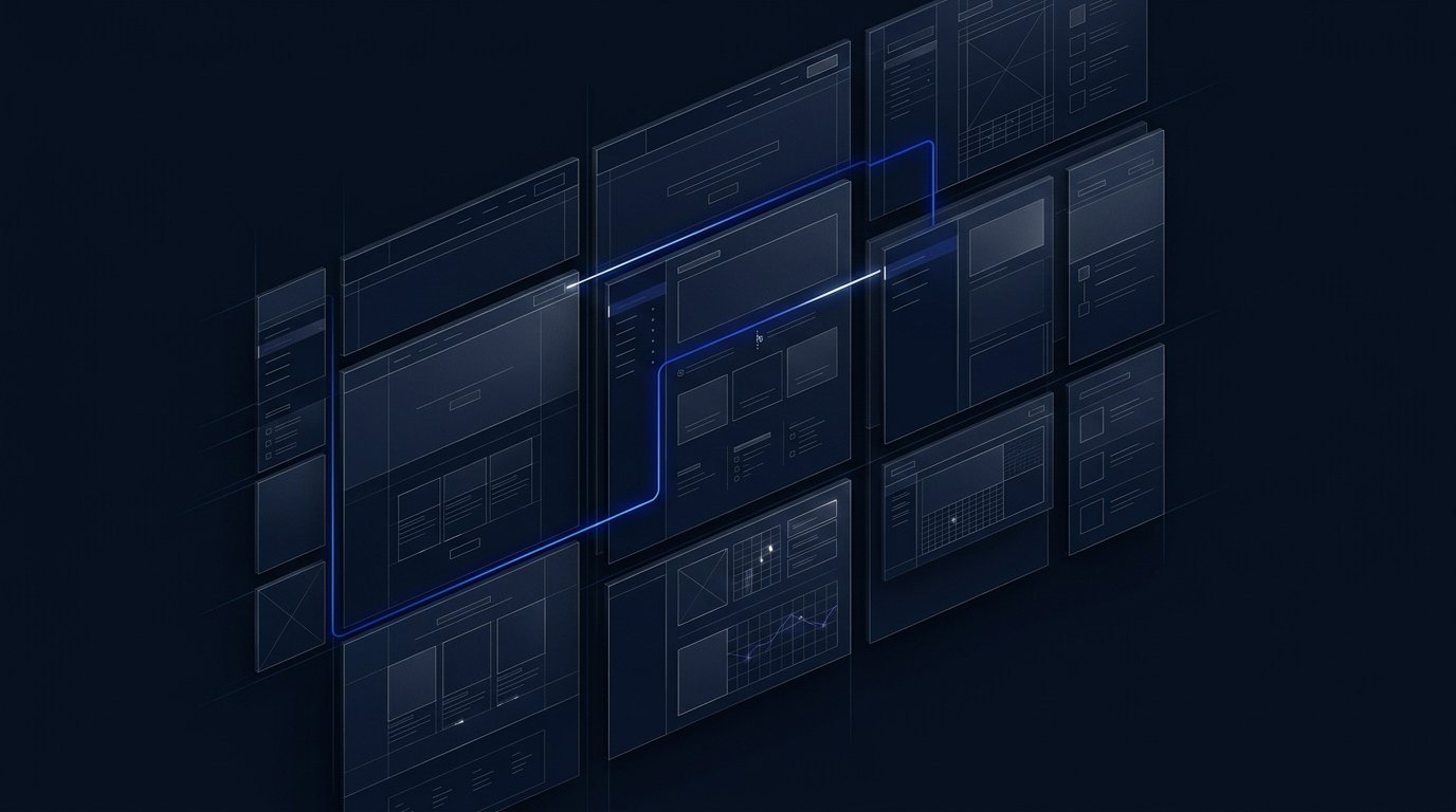 Estructura visual de una web corporativa moderna desarrollada por LusiaSoft